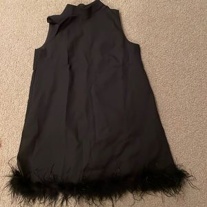 Black Feather Dress